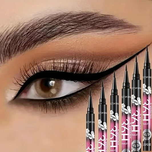 Matite per eyeliner nere impermeabili da 3 pezzi/5 pezzi, trucco per occhi a prova di sbavature, a lunga durata e adatto ai principianti