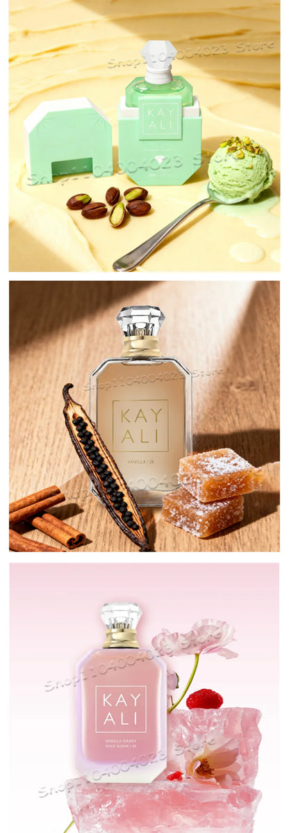 100ML KAYALI 48 Profumo Vaniglia Candy Rock Sugar Eau de Parfum Per Unisex Profumo arabo originale Profumi di marca mediorientale