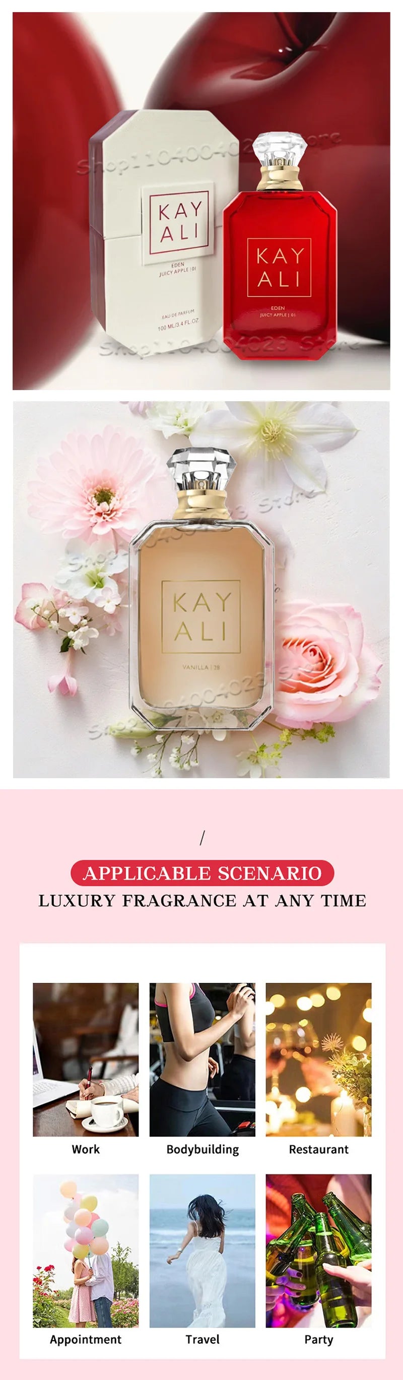 100ML KAYALI 48 Profumo Vaniglia Candy Rock Sugar Eau de Parfum Per Unisex Profumo arabo originale Profumi di marca mediorientale