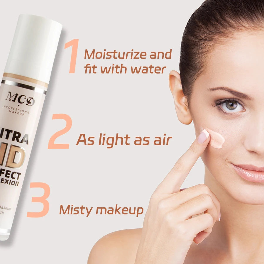 9 Ombra Correttore a copertura totale Fondotinta liquido trucco Base ad alta copertura Cuscino per trucco Fondotinta Crema Naturale Opaco