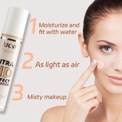 9 Ombra Correttore a copertura totale Fondotinta liquido trucco Base ad alta copertura Cuscino per trucco Fondotinta Crema Naturale Opaco