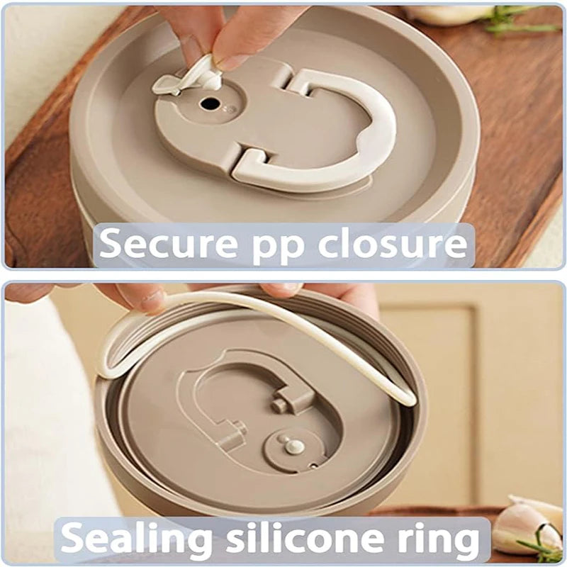 Set di contenitori per il pranzo per alimenti isolati portatili con scatola per il pranzo termica 3 contenitori per il pranzo impilabili separati per bambini adulti