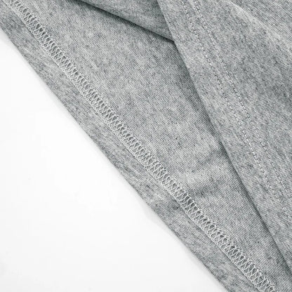 T-shirt skinny da donna a maniche lunghe con scollo a O Top corto monocromatico Casual Y2K Streetwear Moda Pullover Abito estivo