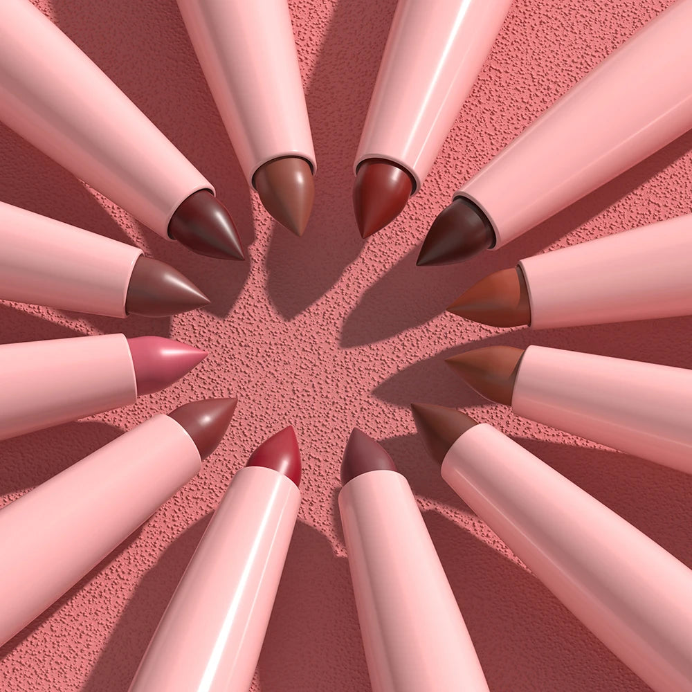 Set di penne per labbra da 6 pezzi Set di lucidalabbra a lunga durata, impermeabile, resistente al sudore, facile da colorare, che non sbiadisce, set di lucidalabbra, trucco di bellezza