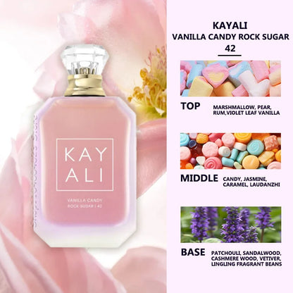 100ML KAYALI 48 Profumo Vaniglia Candy Rock Sugar Eau de Parfum Per Unisex Profumo arabo originale Profumi di marca mediorientale