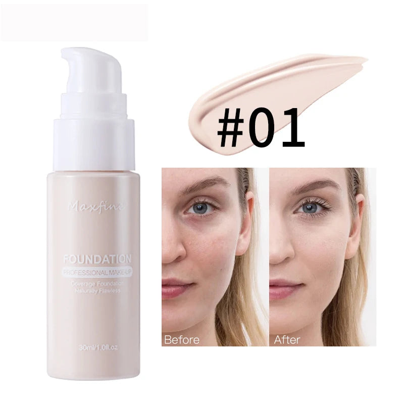 Fondotinta liquido Correttore efficace Trucco impermeabile resistente al sudore Cosmetici professionali