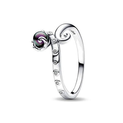 Anello principessa affascinante in argento sterling 925 alla moda misura 6 7 8 9 accessorio di lusso in cristallo da sposa originale da donna