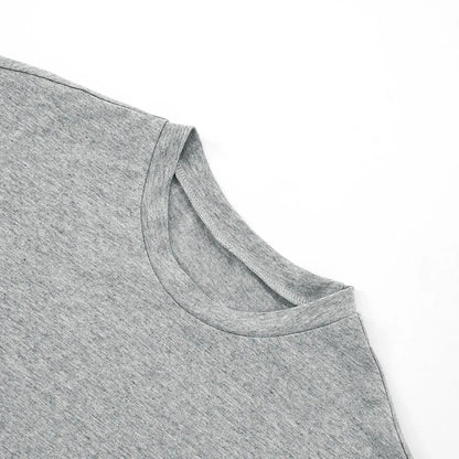 T-shirt skinny da donna a maniche lunghe con scollo a O Top corto monocromatico Casual Y2K Streetwear Moda Pullover Abito estivo