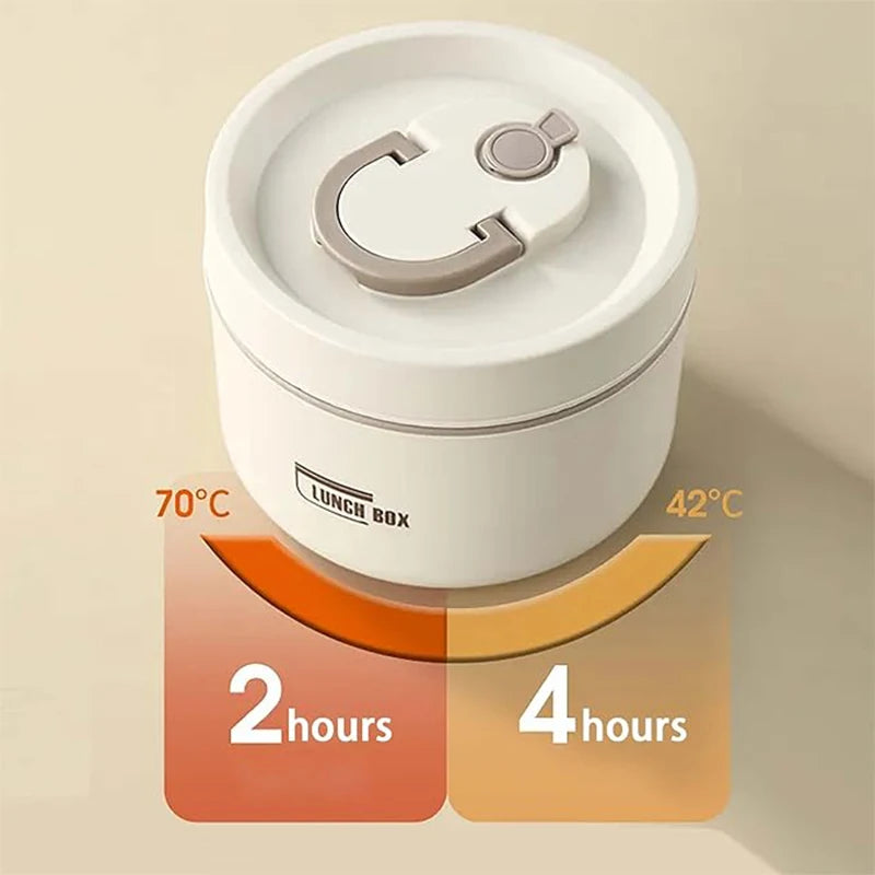 Set di contenitori per il pranzo per alimenti isolati portatili con scatola per il pranzo termica 3 contenitori per il pranzo impilabili separati per bambini adulti