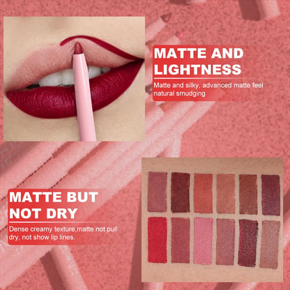 Set di penne per labbra da 6 pezzi Set di lucidalabbra a lunga durata, impermeabile, resistente al sudore, facile da colorare, che non sbiadisce, set di lucidalabbra, trucco di bellezza