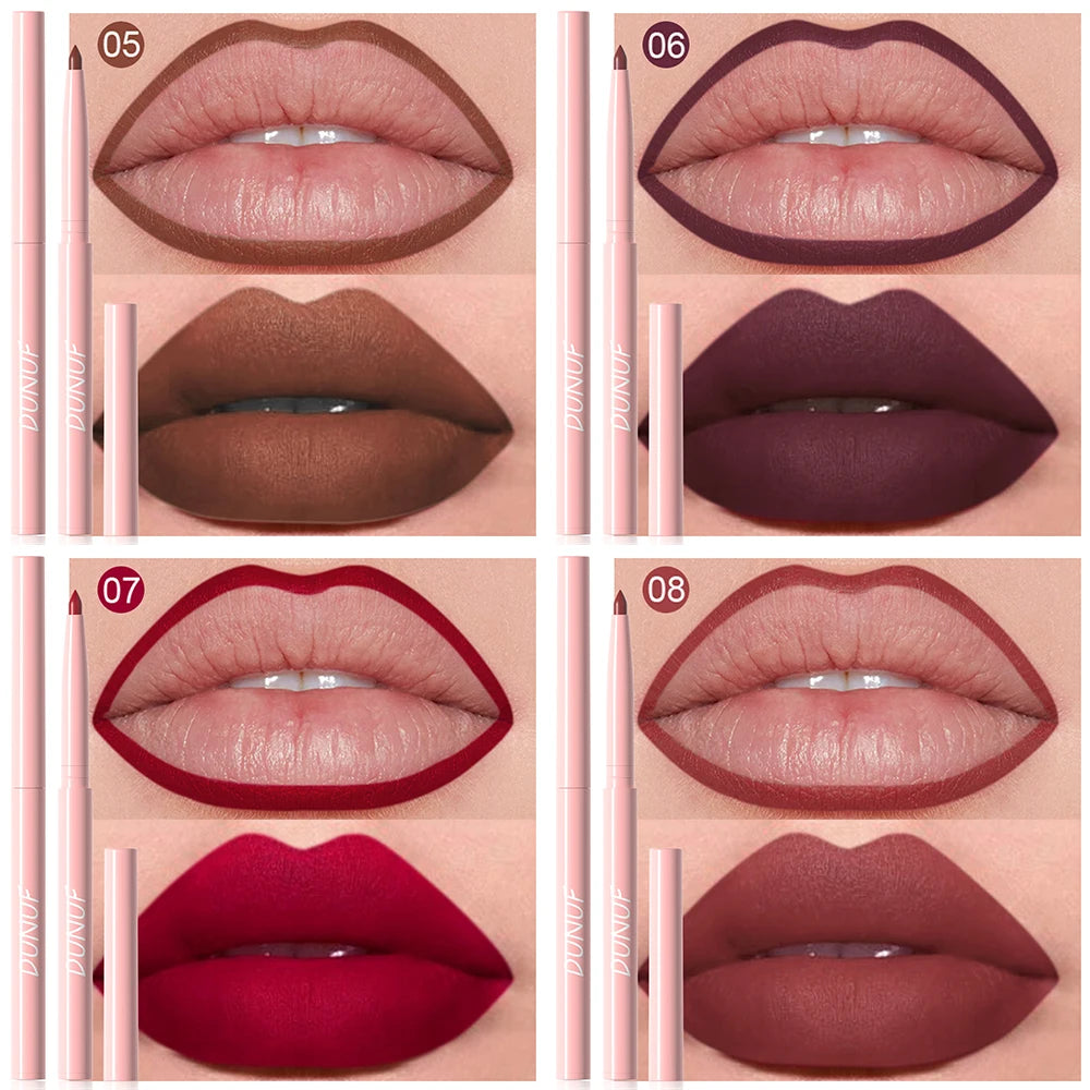 Set di penne per labbra da 6 pezzi Set di lucidalabbra a lunga durata, impermeabile, resistente al sudore, facile da colorare, che non sbiadisce, set di lucidalabbra, trucco di bellezza