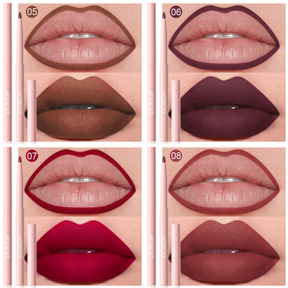Set di penne per labbra da 6 pezzi Set di lucidalabbra a lunga durata, impermeabile, resistente al sudore, facile da colorare, che non sbiadisce, set di lucidalabbra, trucco di bellezza