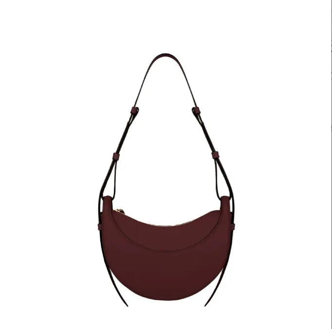 Borsa a tracolla da donna alla moda Borsa tote di alta qualità Borsa a forma di mezzaluna Borsa a tracolla in pelle liscia Tote Borsa sotto le ascelle B2