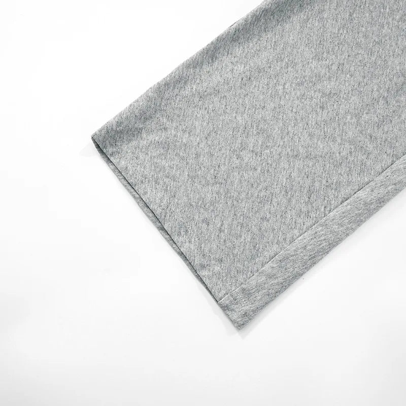 T-shirt skinny da donna a maniche lunghe con scollo a O Top corto monocromatico Casual Y2K Streetwear Moda Pullover Abito estivo