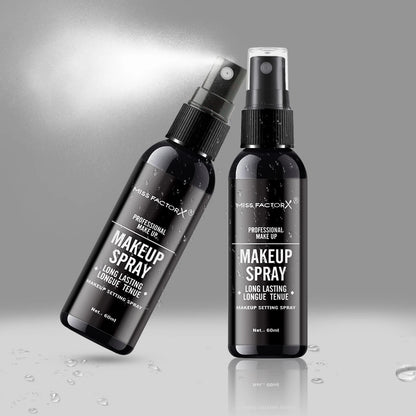 Spray professionale per il trucco del viso duraturo da 60 ml, impermeabile, anti-sudore, controllo dell'olio, formula per tintura anti-halo, trucco opaco
